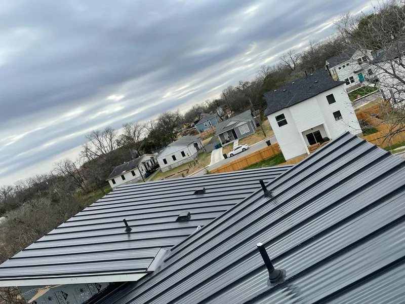 Standing seam metal roof panels with vents for Skylight Repair in Grinnell